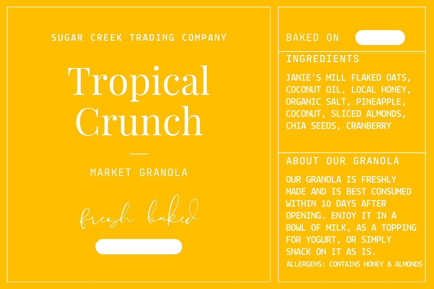 Tropical Crunch Granola