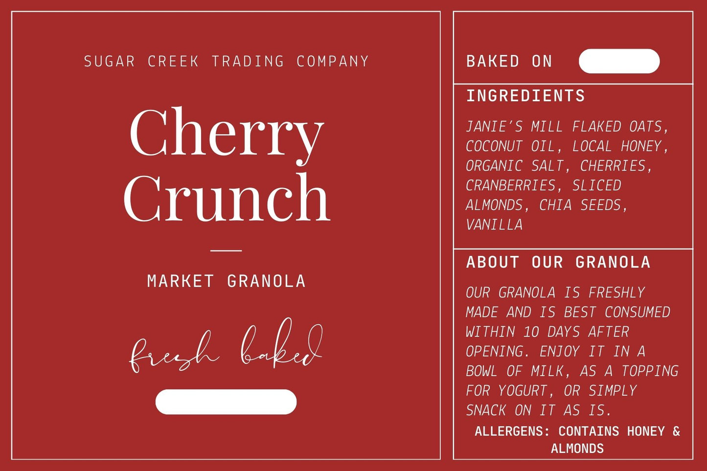 Cherry Crunch Granola