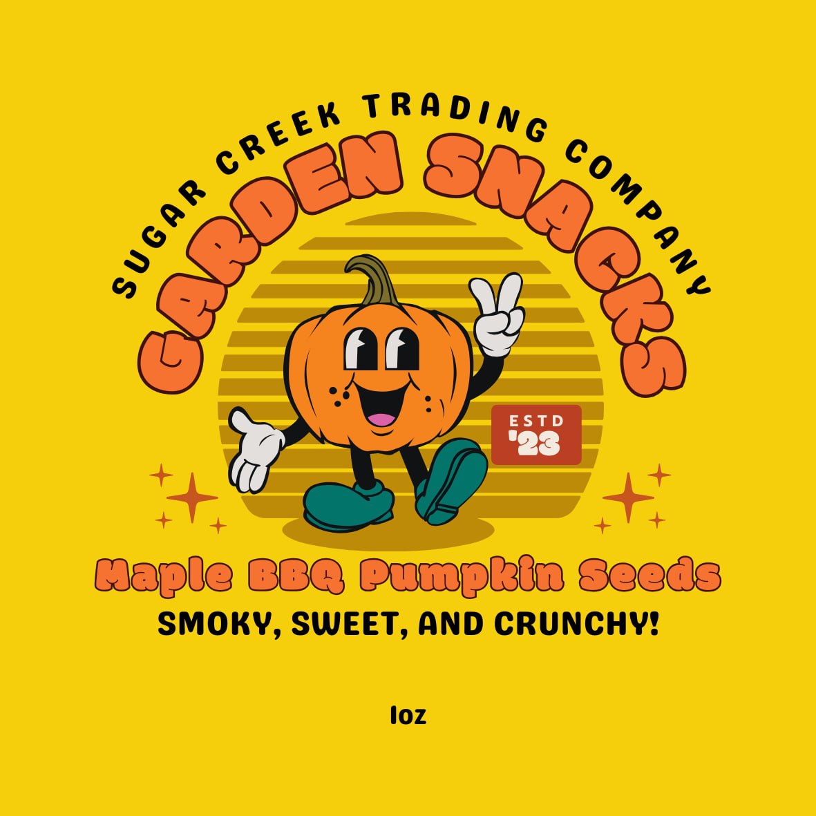 Garden Snacks Maple BBQ Pumpkin Seeds Sugar Creek Trading Company
