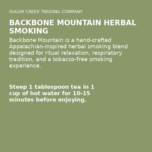 Backbone Mountain Herbal Smoking