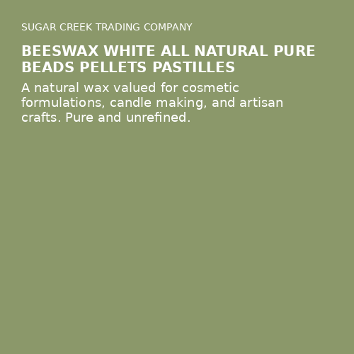 Beeswax White All Natural Pure Beads Pellets Pastilles