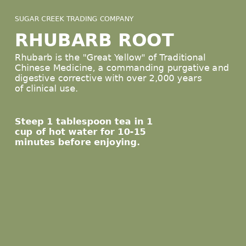 Rhubarb Root