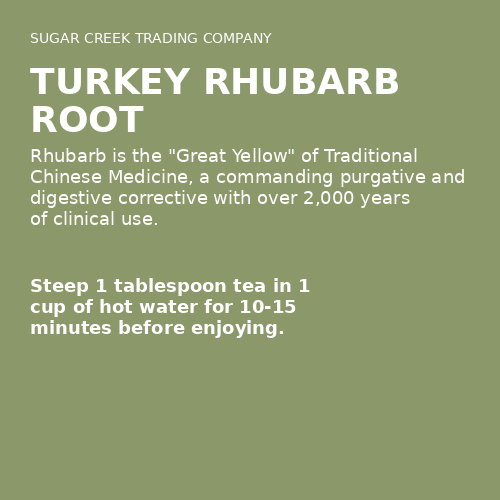 Turkey Rhubarb Root