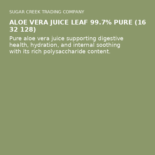 Aloe Vera Juice Leaf 99.7% Pure (16 32 128)