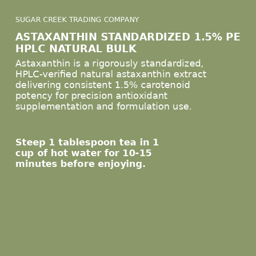 Astaxanthin Standardized 1.5% Pe Hplc Natural Bulk