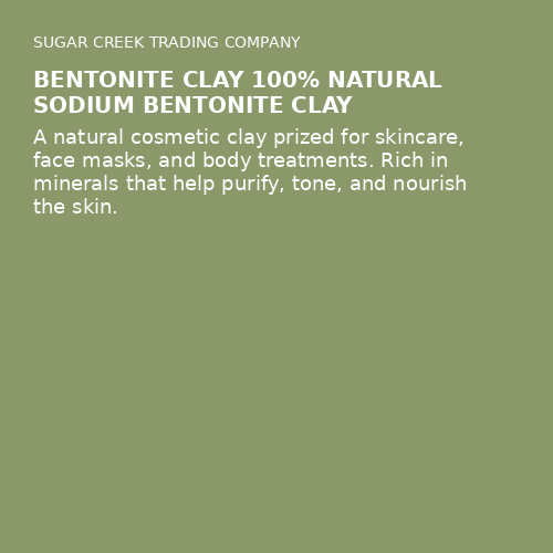 Bentonite Clay 100% Natural Sodium Bentonite Clay