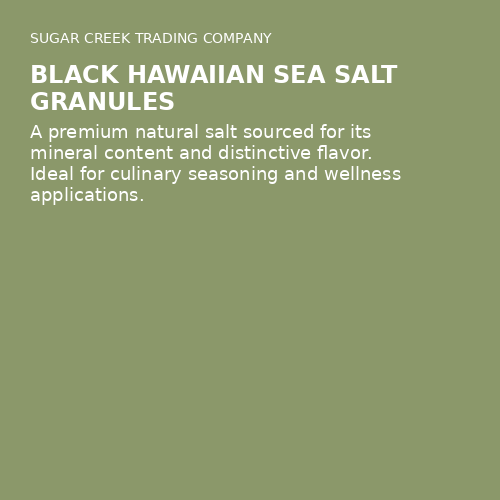 Black Hawaiian Sea Salt Granules
