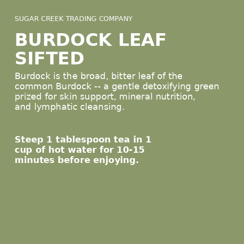 Burdock Leaf Sifted