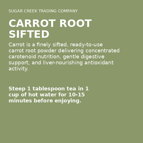 Carrot Root Sifted
