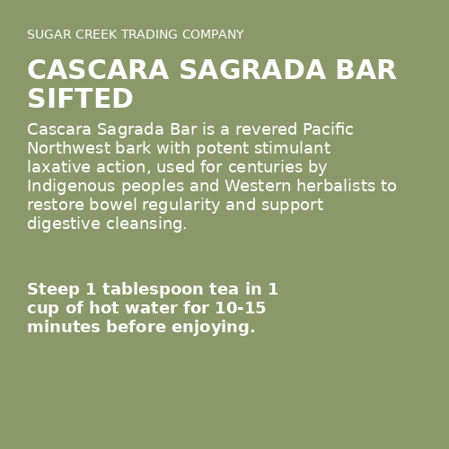 Cascara Sagrada Bar Sifted