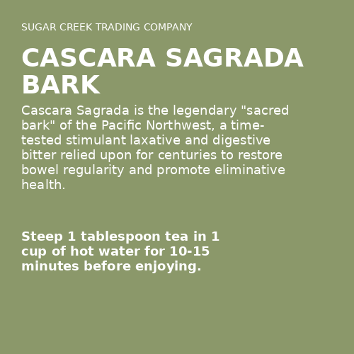 Cascara Sagrada Bark