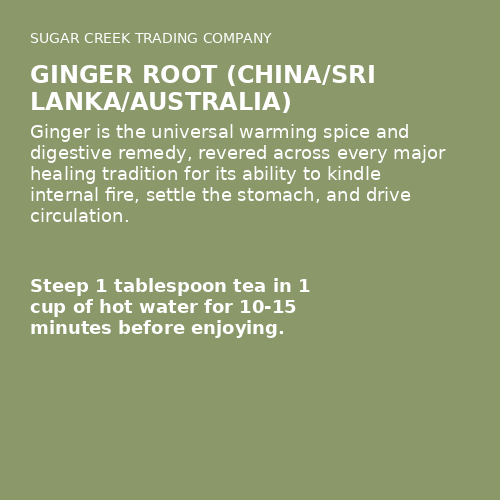 Ginger Root (China/Sri Lanka/Australia)