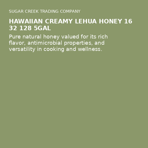 Hawaiian Creamy Lehua Honey 16 32 128 5gal