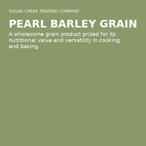 Pearl Barley Grain