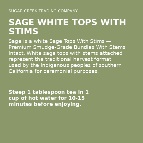 Sage White Tops With Stims