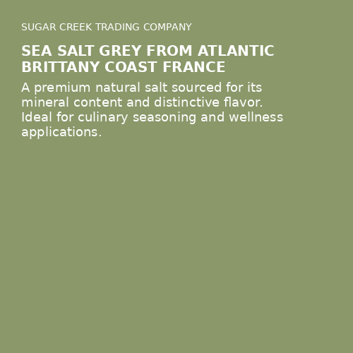 Sea Salt Grey From Atlantic Brittany Coast France