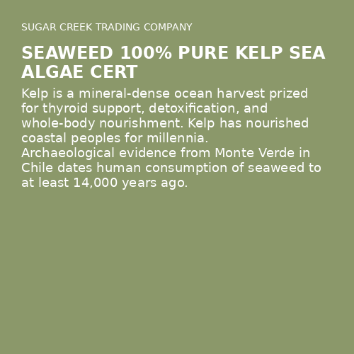 Seaweed 100% Pure Kelp Sea Algae Cert