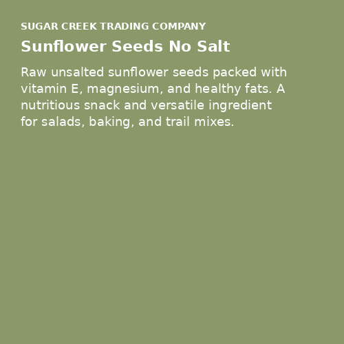 Sunflower Seeds No Salt