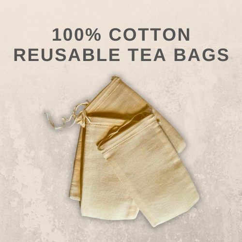 100% Cotton Reusable Tea Bags