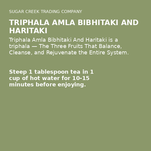 Triphala Amla Bibhitaki And Haritaki